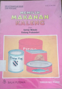 Image of Memilih Makanan Kaleng